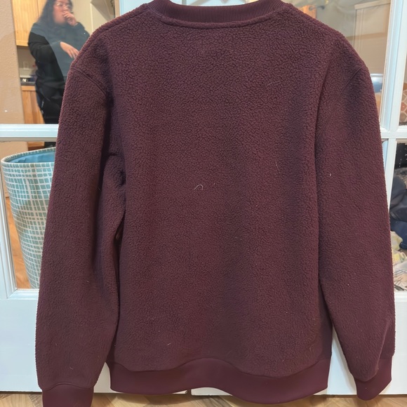Fuzzy Goodfellow & Co sweater never worn burgundy super soft - Picture 2 of 3